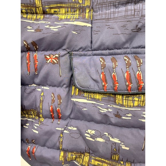 Boden London Print Down Jacket Women's Size 10 Quilted‎ Feather Warm Coat - Picture 7 of 12